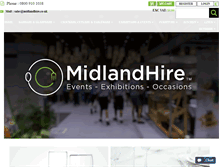 Tablet Screenshot of midlandhire.co.uk